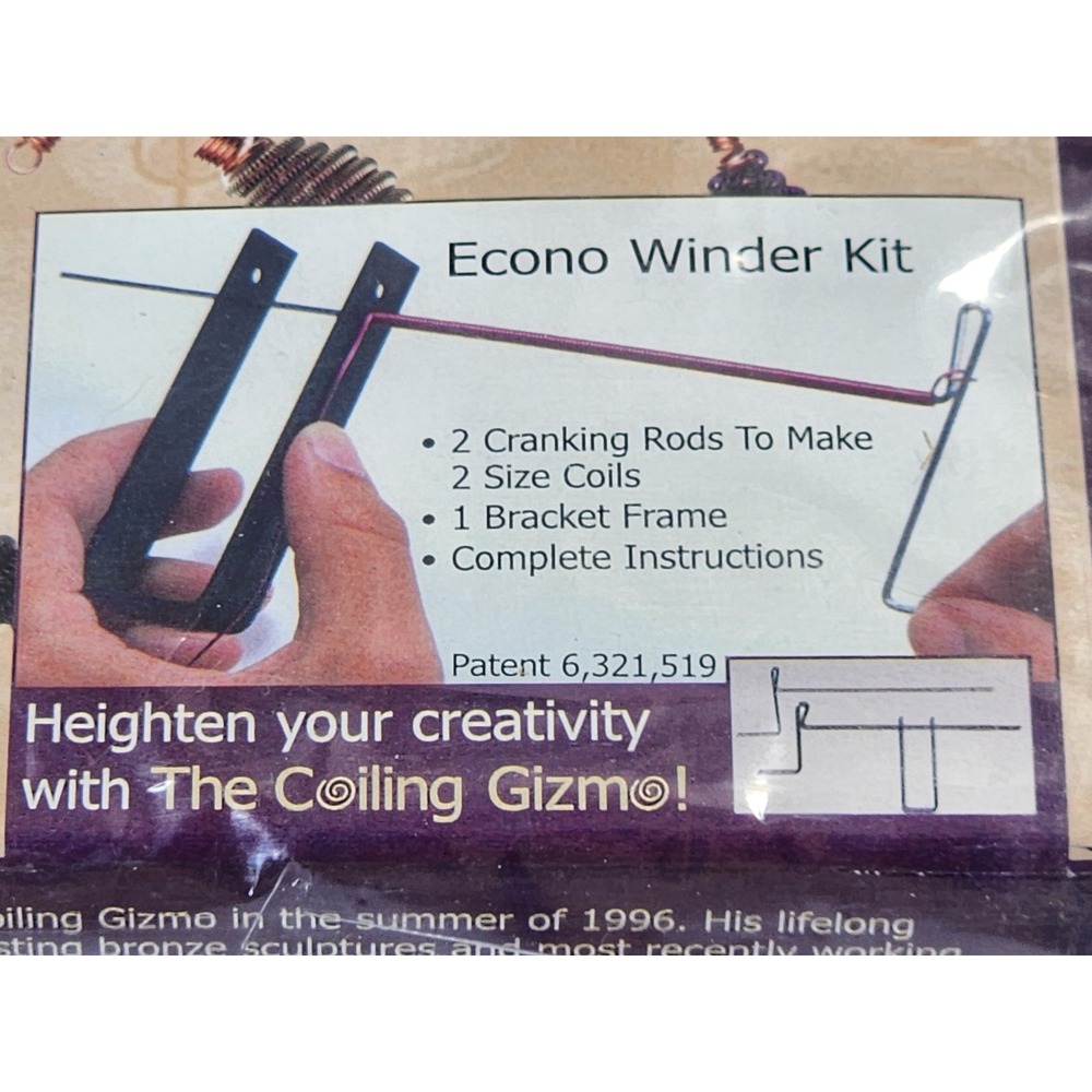 The Coiling Gizmo Econo‎ Winder Kit OS Purple Wire Jewelry Making Tool